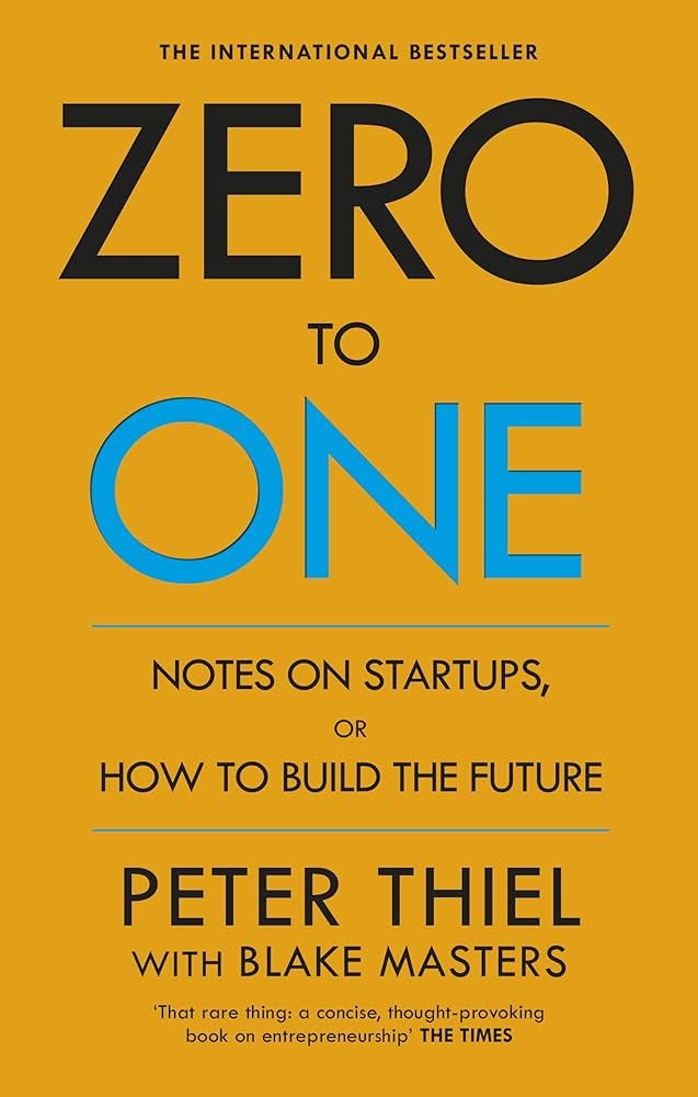 Zero to One: Notes on Start Ups, or How to Build the Future : Masters,  Blake, Thiel, Peter: Amazon.fr: Livres
