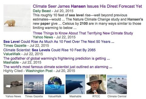 News coverage of a draft study warning of a warming-driven coastal crisis.