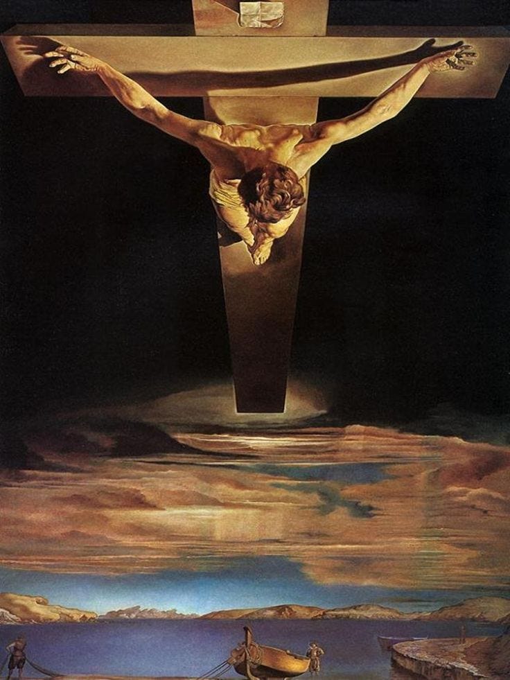 Salvador Dalí, Christ of Saint John of the Cross [1024X1365] | Dali  paintings, Salvador dali paintings, Dali art