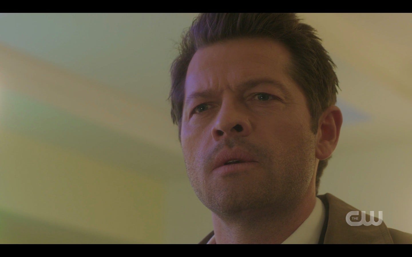 Castiel realizing Sam Winchester is possessed by Sunnys father spn 1415