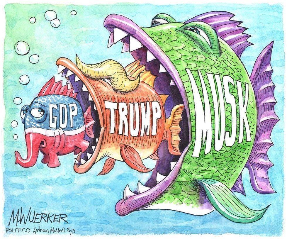May be pop art of text that says 'GOP らや TRUMP o MSR MWUERKER POLITICO Andrewt MeMeel AndrewsMeMeelsy Sya'