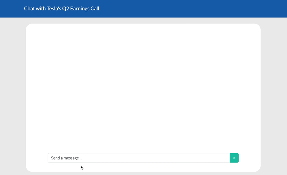 Chatbot: Teslas Q2 Quartalsbericht (GIF von Autoren)