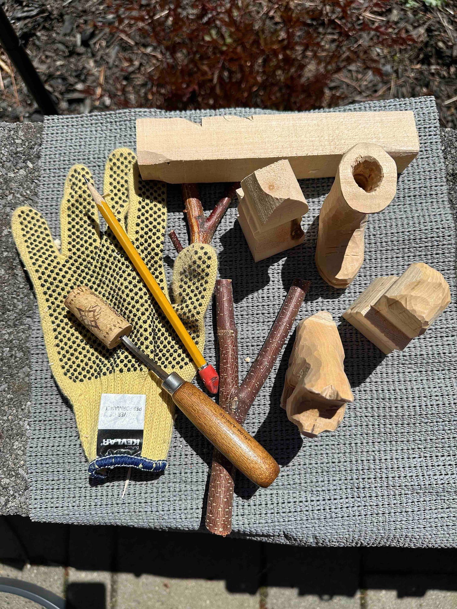 photo of whittling suppllies