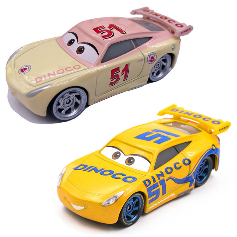 Disney Pixar Cars 3 Lightning McQueen ใหม่ Cruz Gold Silver Boutique Series  Diecast โลหะรถของเล่นเด็กของขวัญ