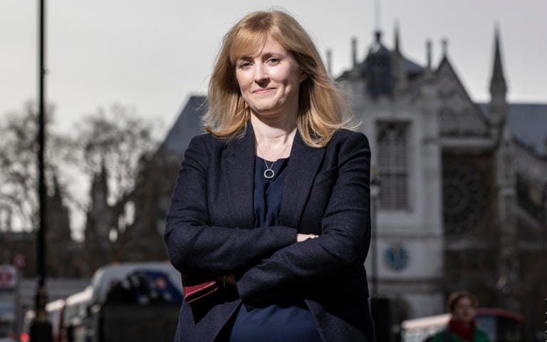 Rosie Duffield has been heckled by fellow Labour MPs in the Commons while speaking about trans issues - JEFF GILBERT FOR THE TELEGRAPH