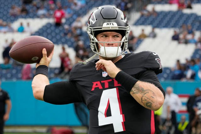 Taylor Heinicke will start at QB for Falcons this week; Desmond Ridder will  be No. 2