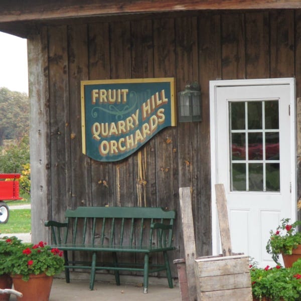 The front door of Quarry Hills Orchard