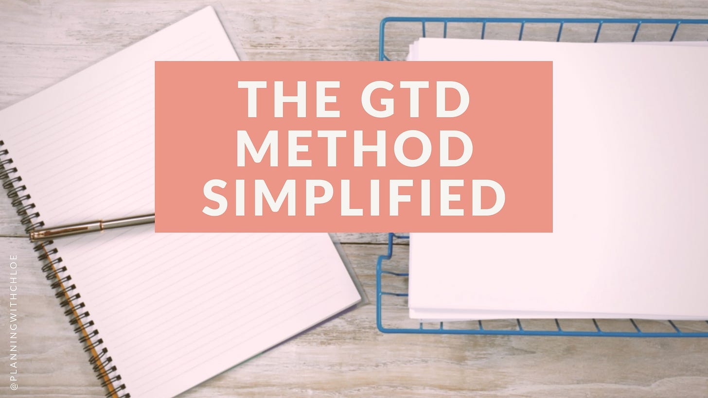 The GTD Method simplified