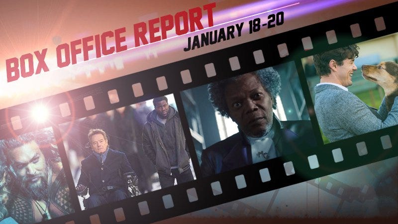 box office charts january 18 20 glass aquaman upside