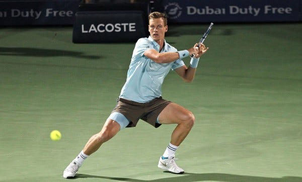 tomas berdych loses to novak djokovic dubai tennis semis 2015