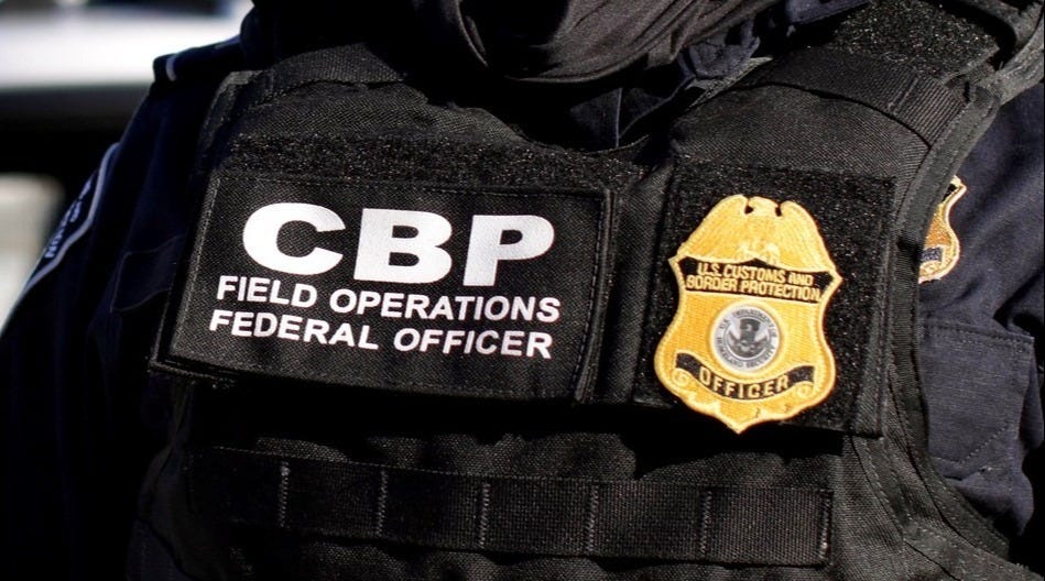 US Customs & Border Protection Officers are responsible for enforcing President Trump's tariffs on foreign goods entering the country. US Customs & Border Protection Officers are responsible for enforcing President Trump's tariffs on foreign goods entering the country.