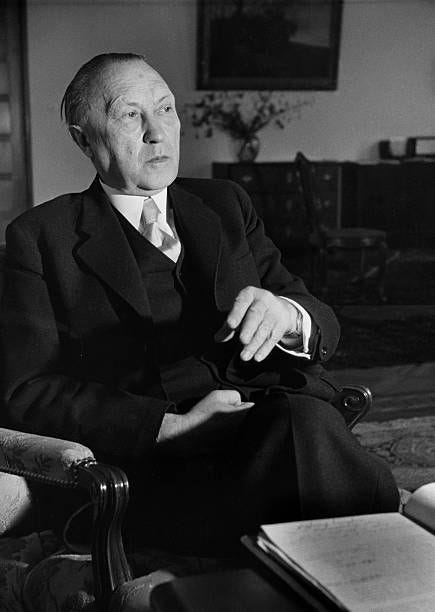 German Chancellor Dr. Konrad Adenauer, 1952.