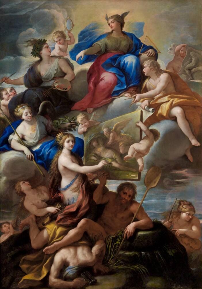 Allegory of Knowledge and the Visual Arts Crowning Parthenope, the Siren of  Naples | All Works | The MFAH Collections