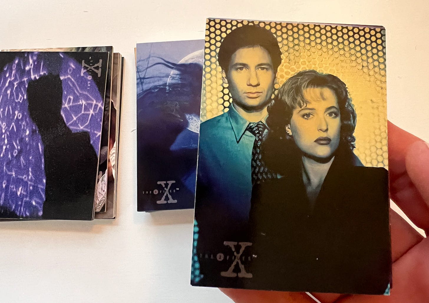 Mulder and Scully on trading cards