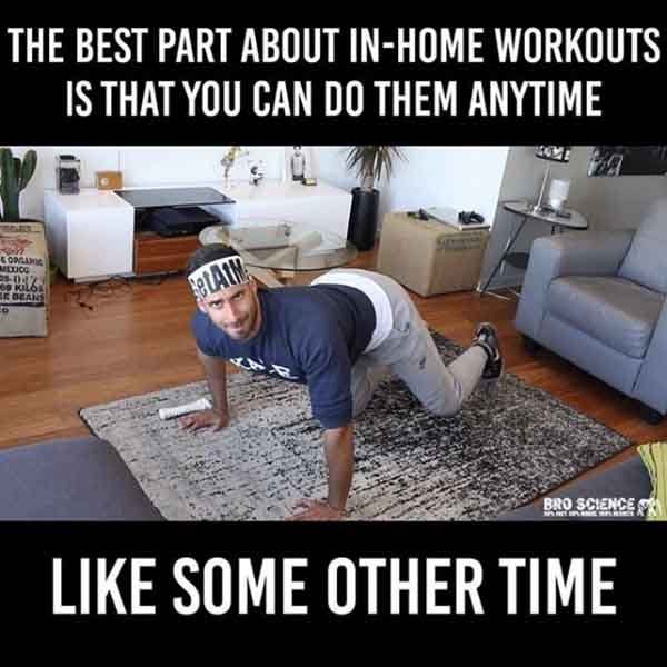 18 Home Workout Memes That Are Too Relatable | BODi