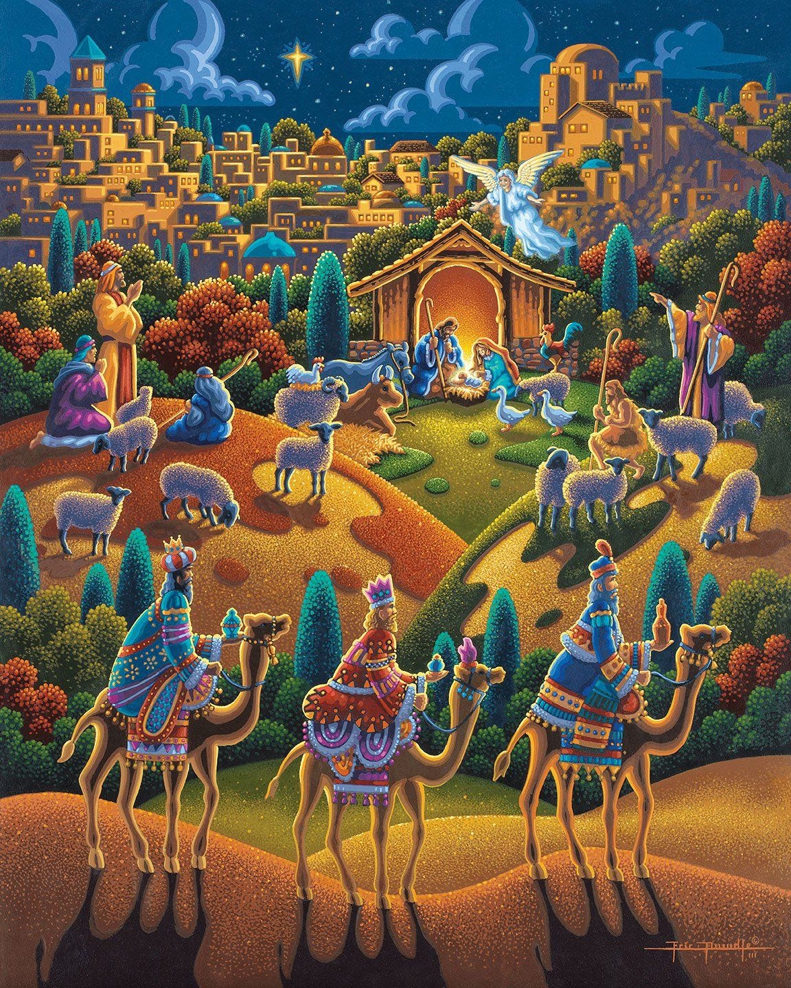 Nativity - Fine Art | Nativity painting, Christmas paintings, Lds art