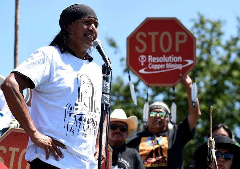 Apache man moving 'home' to protest copper mine in Arizona | The Seattle  Times