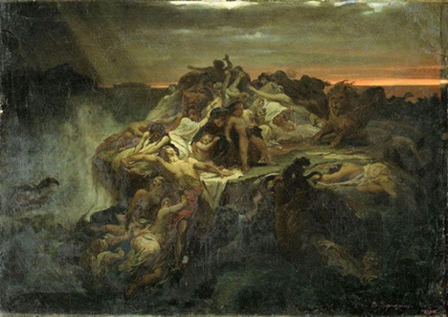 The Flood by Vasily Petrovich Vereshchagin  (1869) (Public Domain)