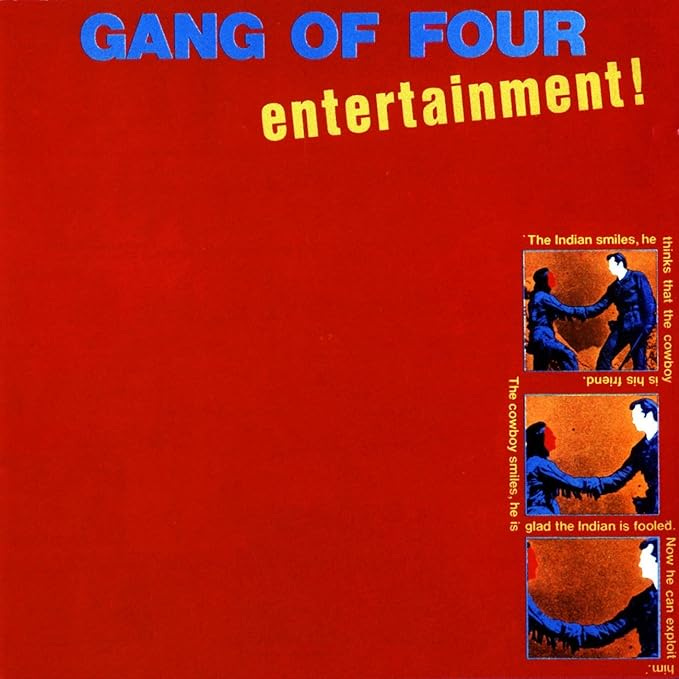 Front cover of the Entertainment LP.