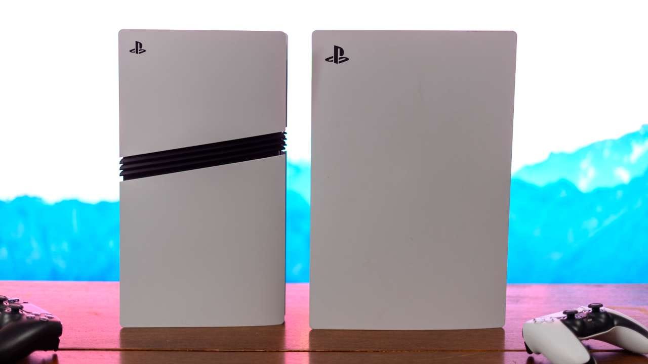 PS5 Pro vs PS5 side on