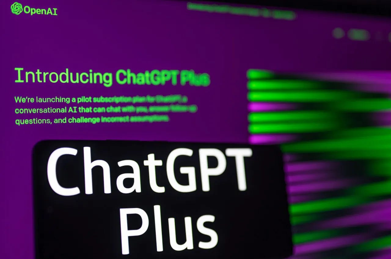 Interface do ChatGPT com foco no ChatGPT Plus