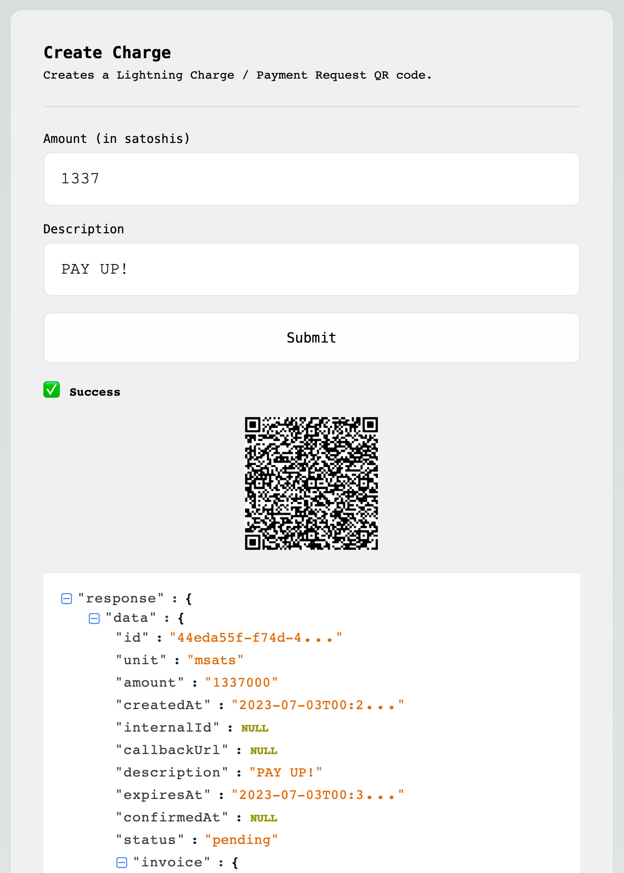 Create Charge Playground Module