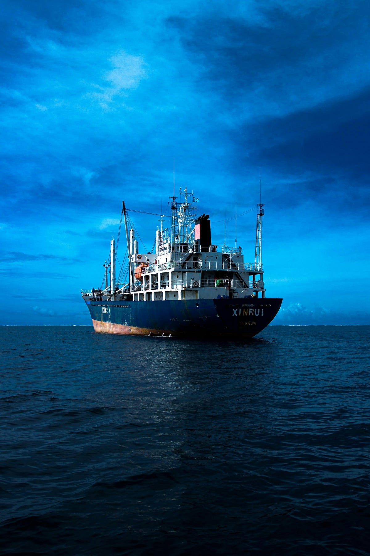 A ship on the sea A ship on the sea
