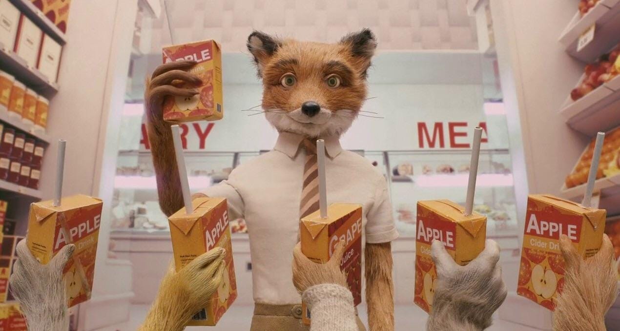 At the end of Fantastic Mr. Fox, Ash, the fox who everyone else in the  movie called different, has a different drink than everyone else :  r/MovieDetails