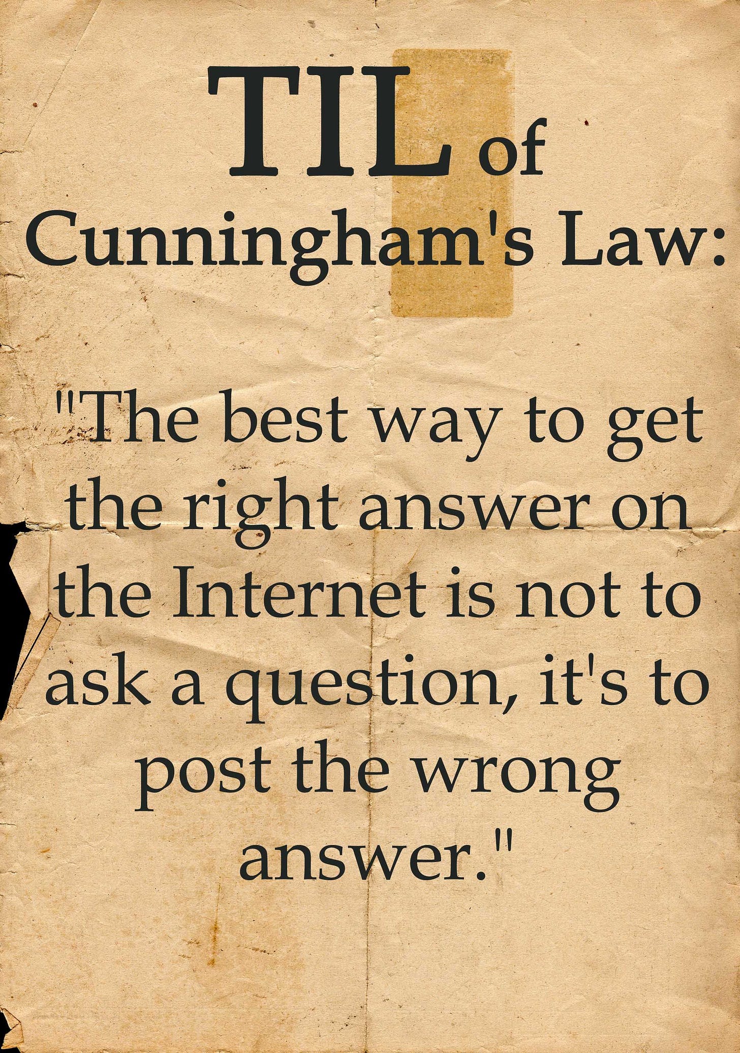 Cunningham's Law @Romeotees | Acting quotes, Law, Cunningham