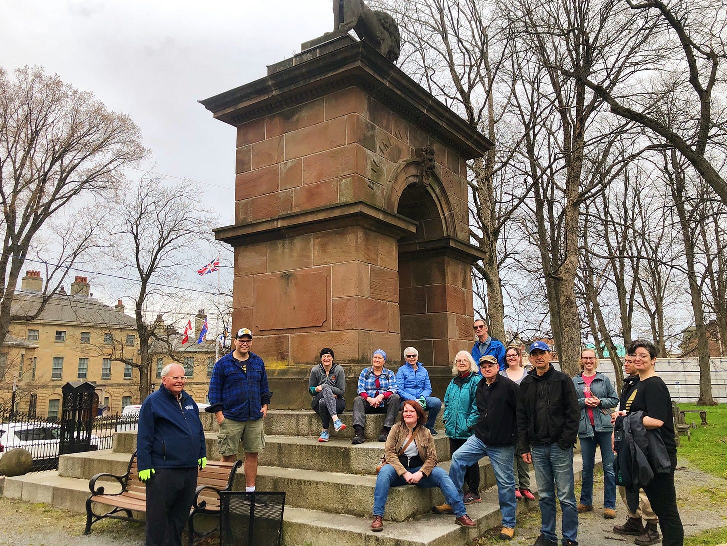 Volunteers gather at the Old Burying Ground cemetery in Halifax. April 2023. Photo credit: Nancy Forde