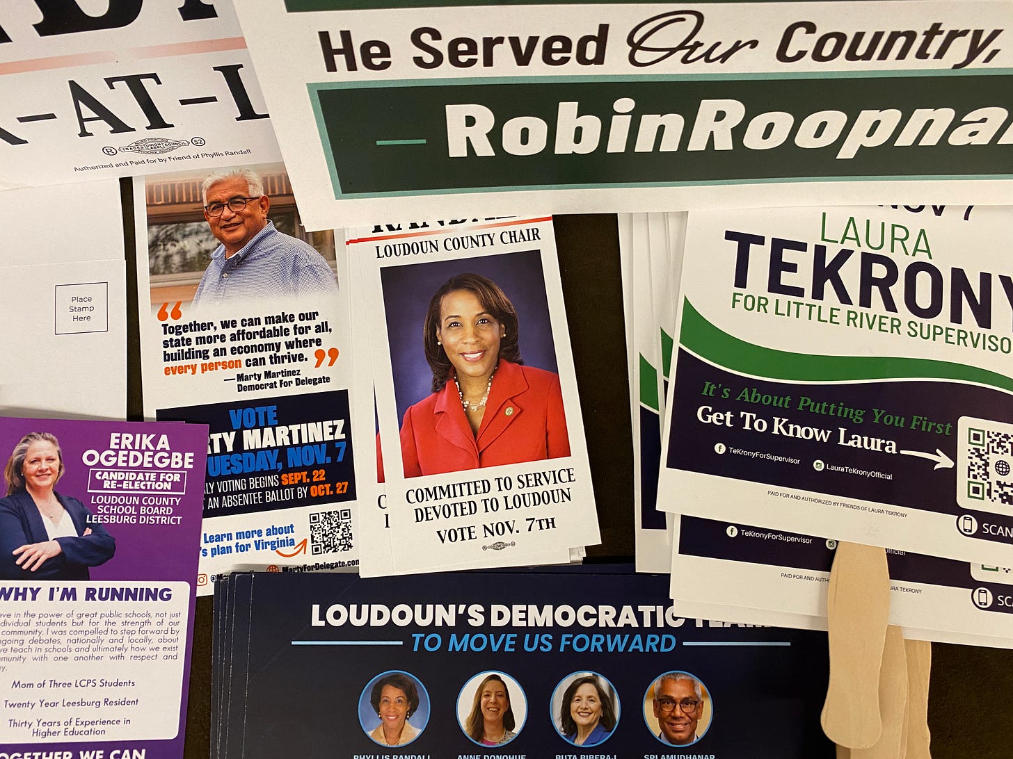 Virginia candidate literature