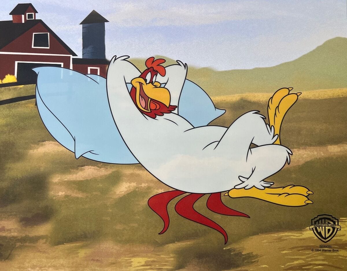 Warner Bros FOGHORN LEGHORN Sericel Animation Art Cel 11" x 14" | eBay