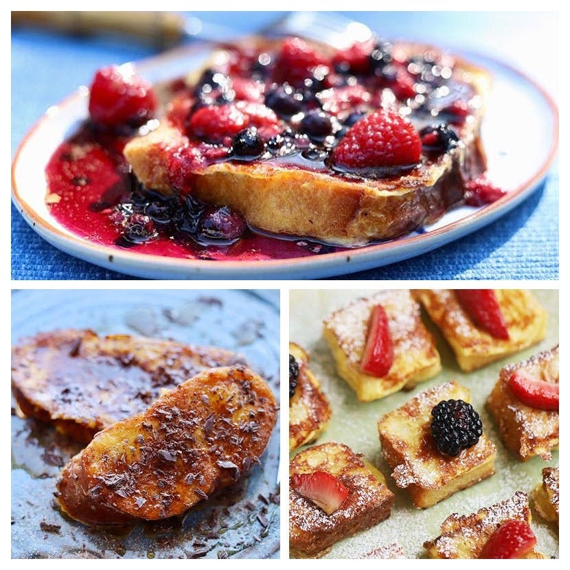 French Toast, 3 Ways, Cook the Vineyard