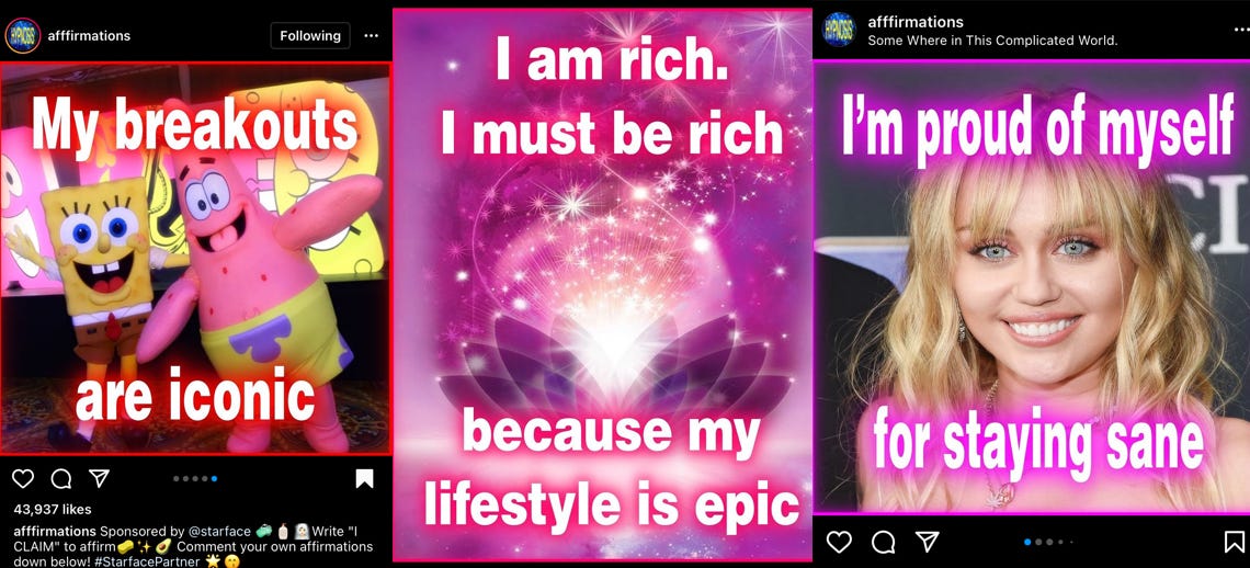 Affirmation' memes are the antidote to Instagram's motivational content