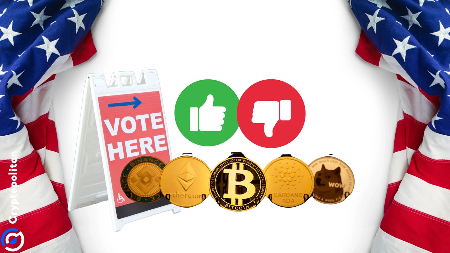 Almost half of US voters believe crypto is an important electoral issue