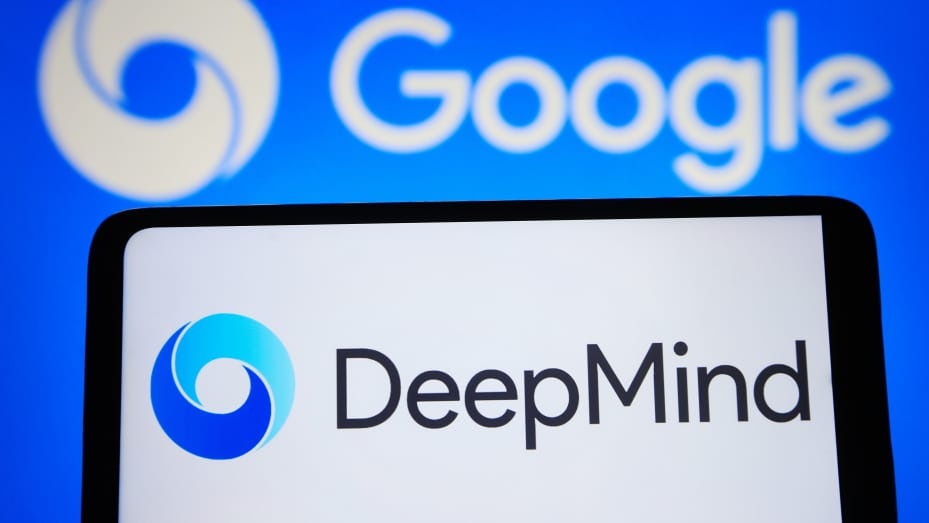 UKRAINE - 2023/06/06: In this photo illustration, Google DeepMind logo is seen on a smartphone screen. (Photo Illustration by Pavlo Gonchar/SOPA Images/LightRocket via Getty Images)