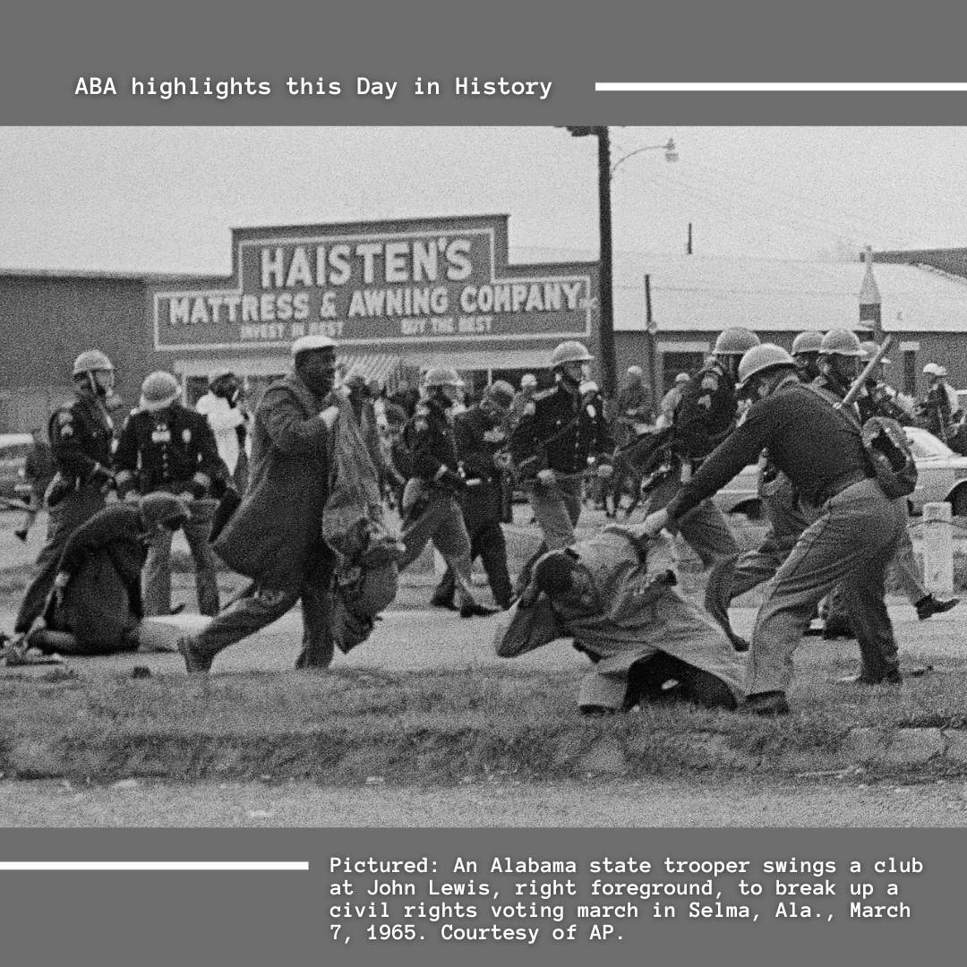 Mary Smith on X: "Today in 1965, John Lewis & 600 activists faced brutal  police violence while marching in Selma on "Bloody Sunday." Their courage  spotlighted the struggle for equality & led