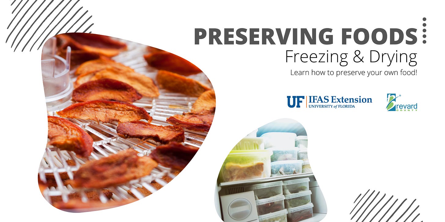 Preserving Foods: Freezing and Drying graphic