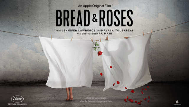 Apple Original Films’ “Bread & Roses,” a powerful new documentary from Jennifer Lawrence, Malala Yousafzai and director Sahra Mani, will make its global debut on Apple TV+ on November 22, 2024.