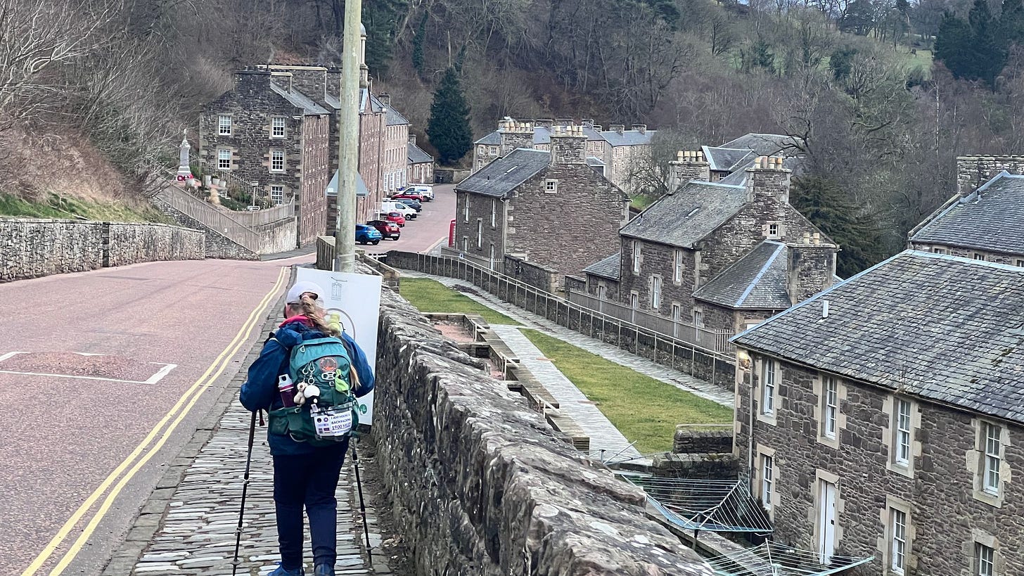 Walking into New Lanark feels impressive