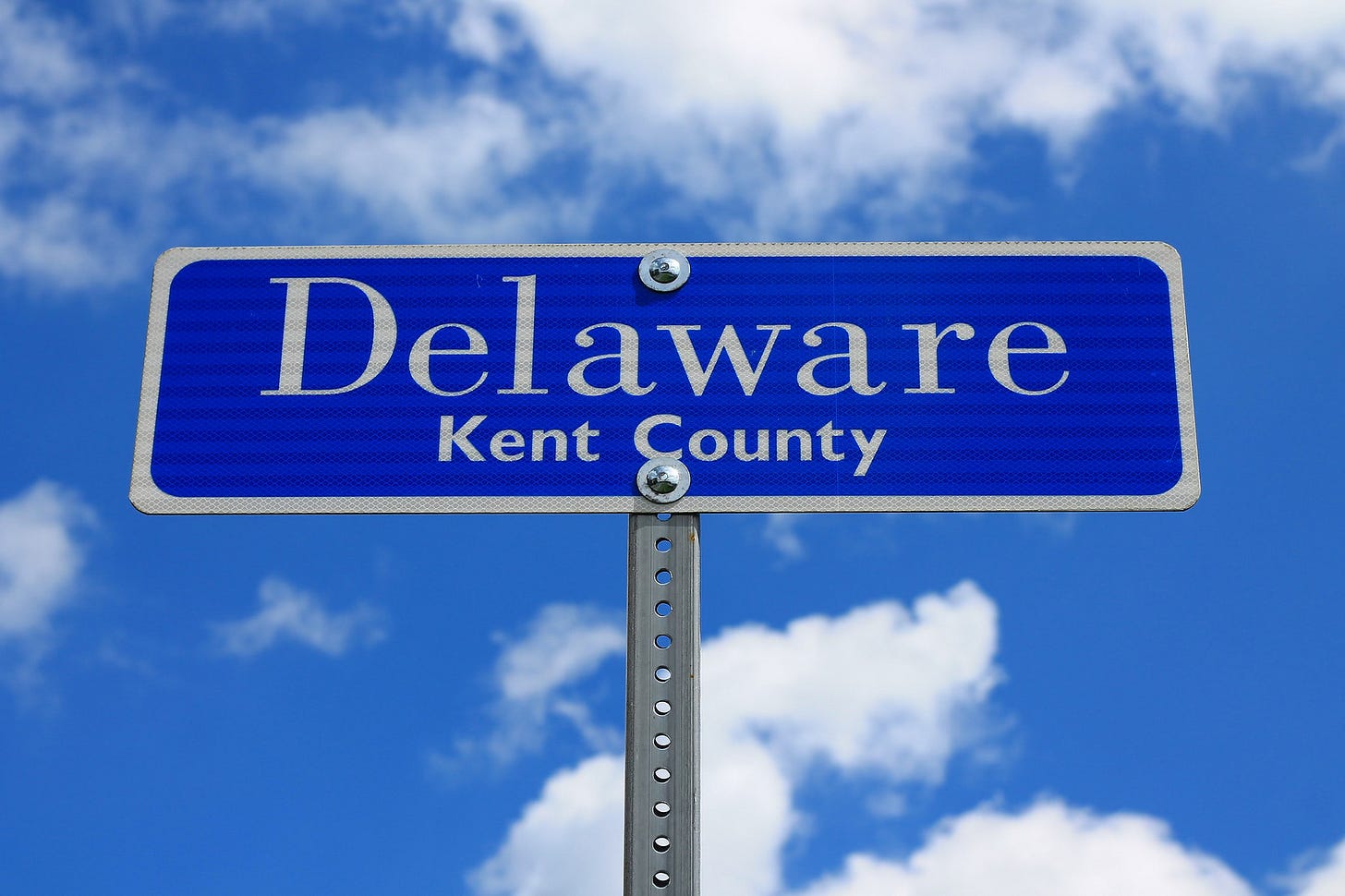'Delaware: Kent County' sign 'Delaware: Kent County' sign