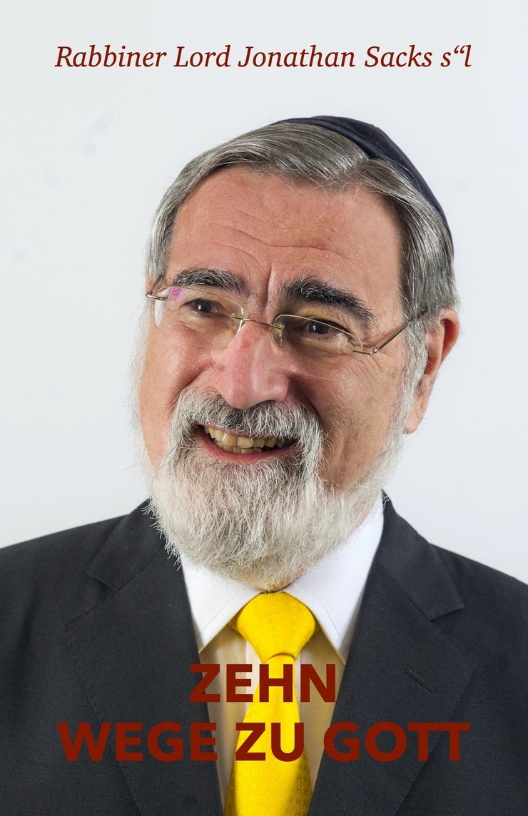 Rabbiner Lord Jonathan Sacks s''l, Zehn Wege zu Gott