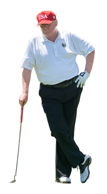 Donald Trump golfing