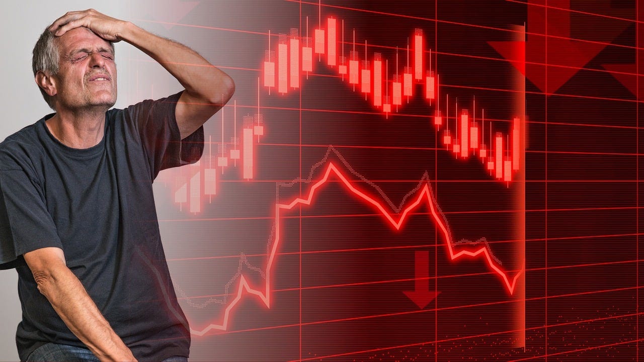 Free crash stock exchange illustration