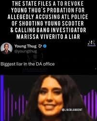 What y'all think of #youngthug response to atl prosecutor's filing motion  to revoke his probation??