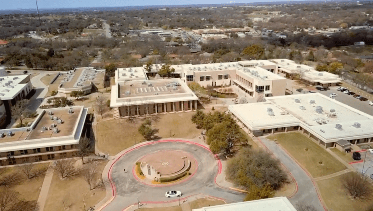 Why did a Texas community college donate land to a private Christian school? | Weatherford College from above