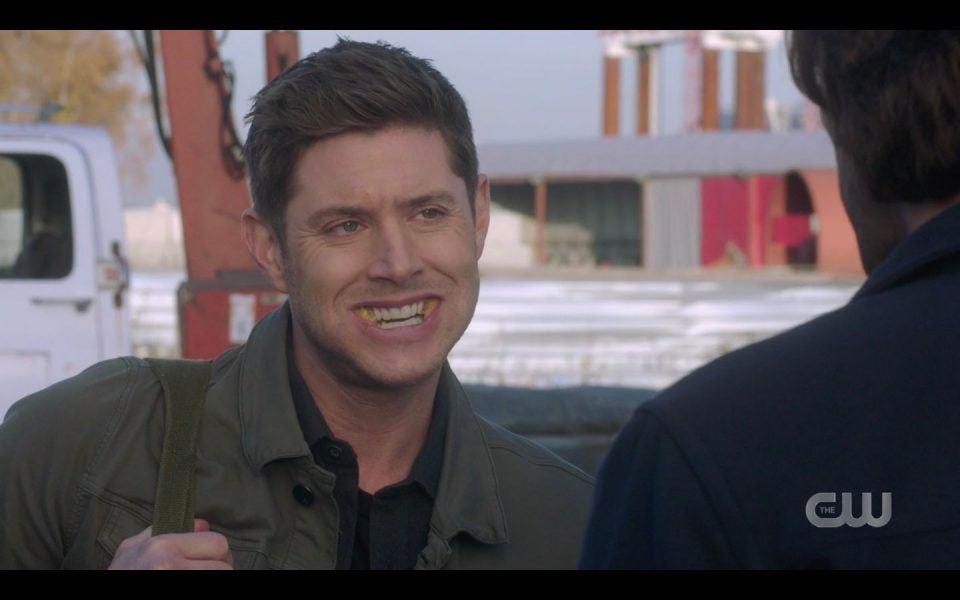 Dean Winchester excited to play with long hard launcher for Jared Padalecki