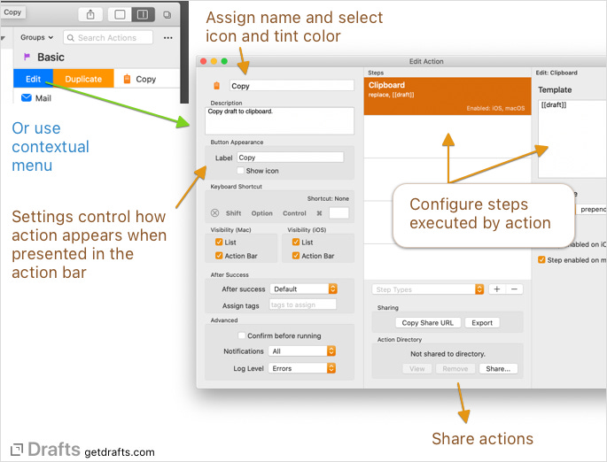 Configure Actions |  Guide to using plans