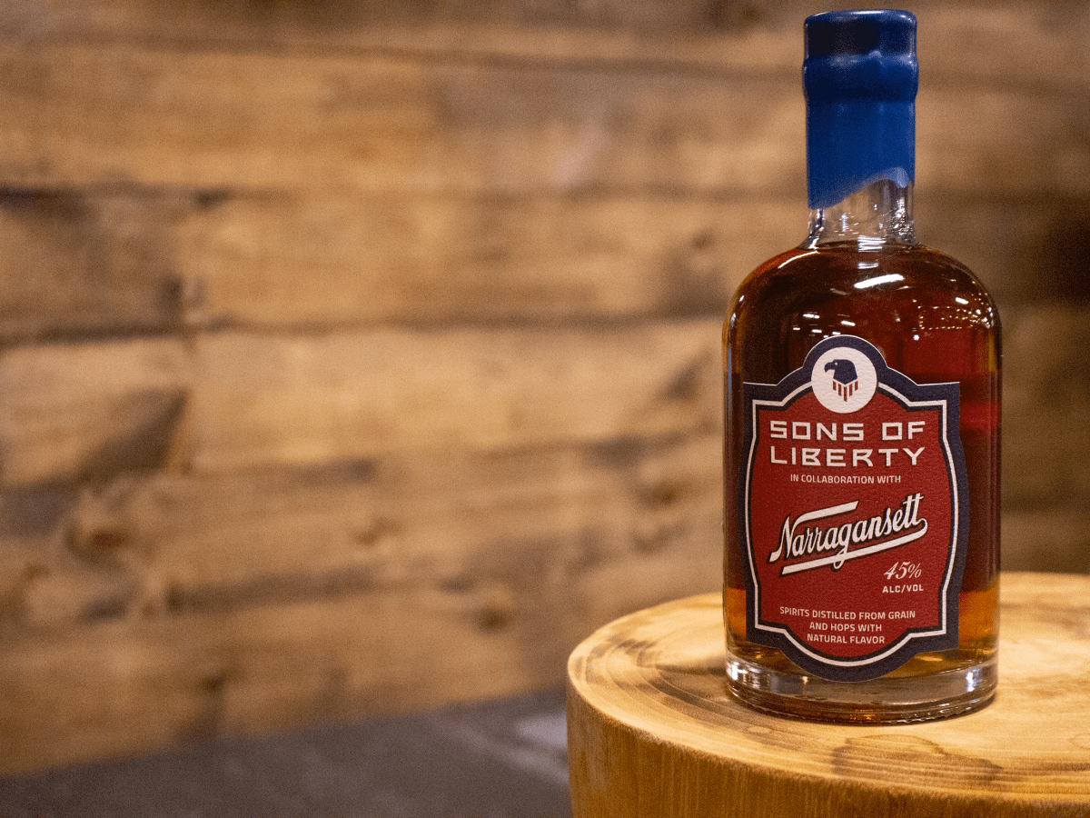 Sons of Liberty Spirits Co. collaborates with Narragansett Beer to create a limited release aged spirit