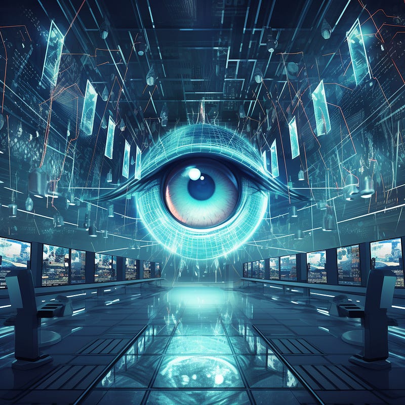 all seeing eye ai image artificial intelligent being.